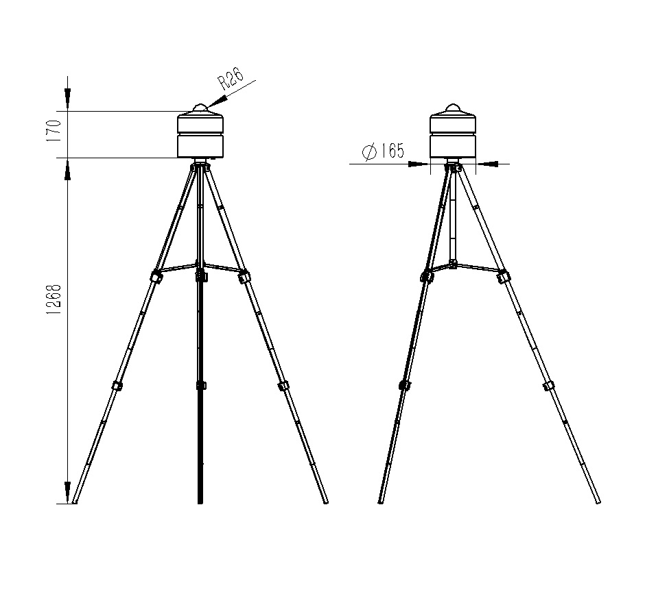 太陽總輻射檢測儀尺寸圖